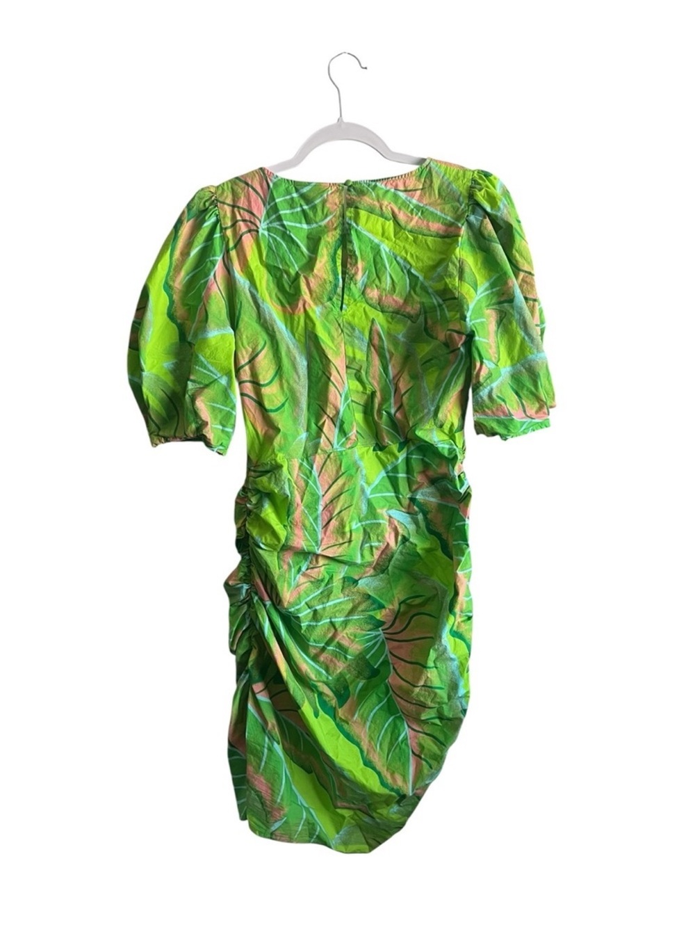 Farm Rio Tropical Ruched Mini Dress Small - Picture 5 of 10